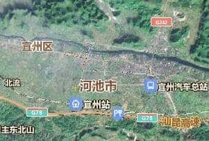 河池市地图
