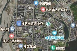 林芝市地图