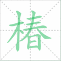椿笔顺